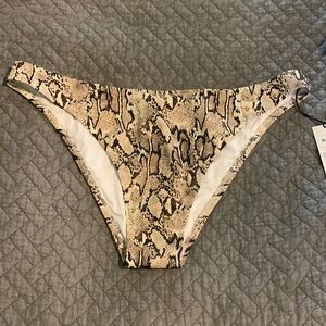 Snakeskin bikini bottom